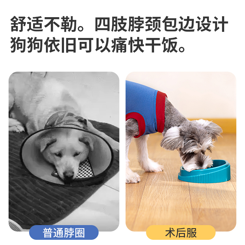 公母通用狗狗绝育服手术服防舔防掉毛断奶宠物康复服伤口恢复衣服