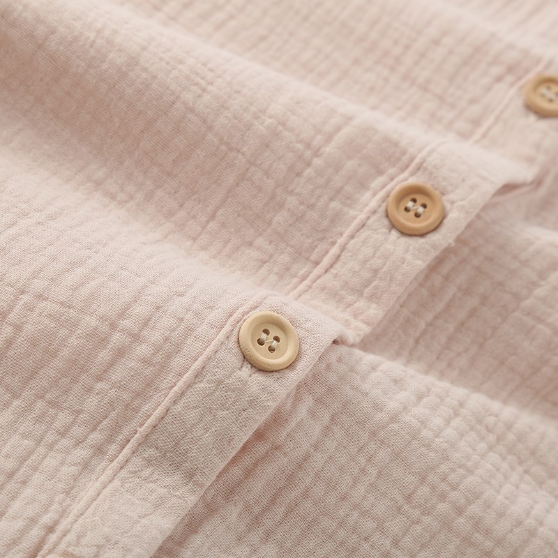 简约大码睡裙女士夏季水洗纯棉纱布薄款宽松短袖家居服睡衣裙子