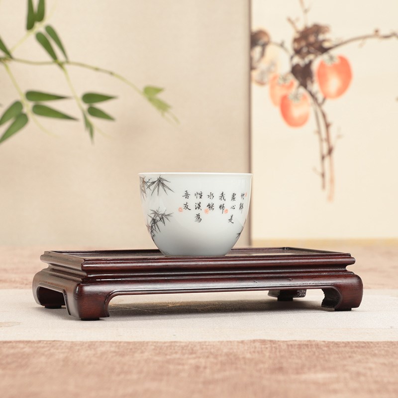 非洲酸枝实木新中式木雕托架 文昌塔方形底座 奇石茶壶盆景托架