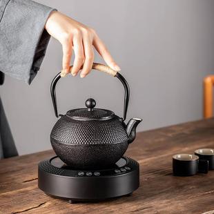 86M0铸铁壶茶壶煮茶器家用室内烧水喝茶泡茶壶电陶炉围炉罐罐茶具