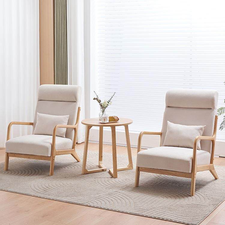 艺术感单人沙发椅单椅2026新款阳台休闲椅子客厅卧室布艺懒人躺s&