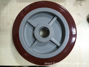 脚轮 8寸重型聚氨脂单轮优冠脚轮静音轮PU轮推车轮子