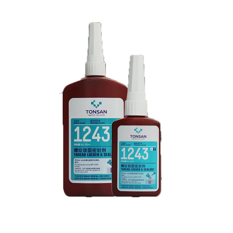 可赛新1243螺纹锁固剂螺丝螺母加固防松动胶水耐油可拆50ml