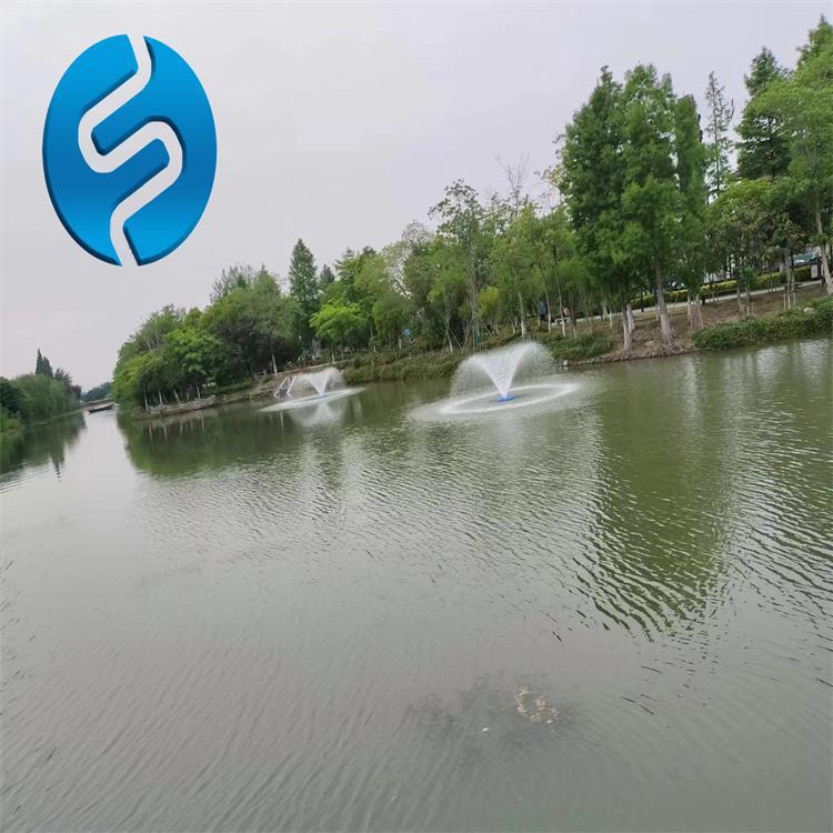 太阳能喷泉曝气机 七彩灯光喷泉曝气机 景观提水增氧机