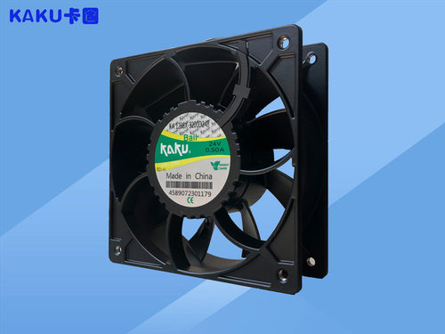 KA1238X-3200D24BL机柜24V防尘防水金属9叶耐高温