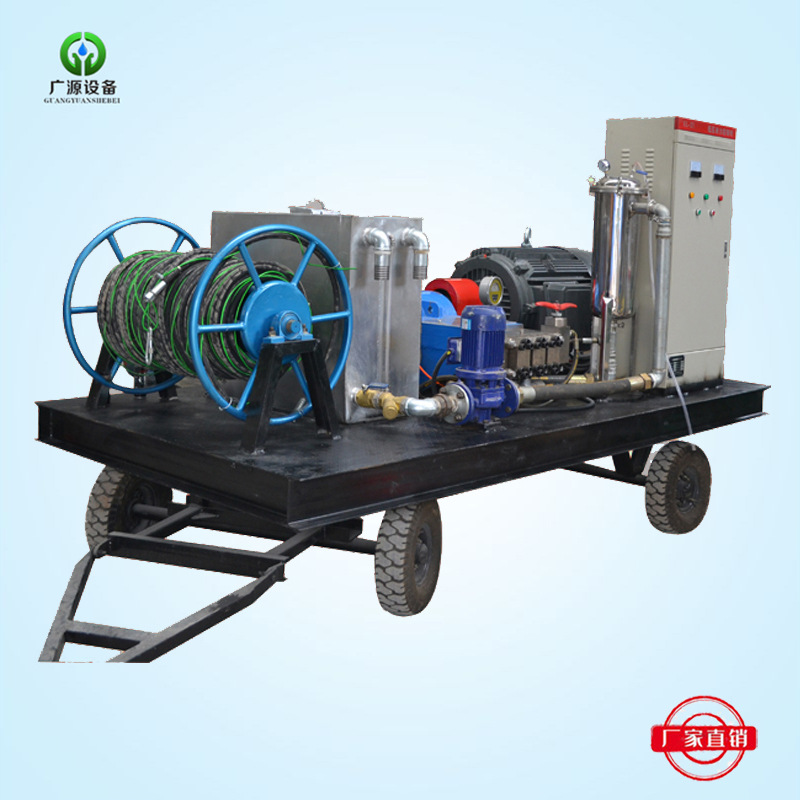 1000bar电驱动工业管道清洗机高压水射流化工厂水垢列管检修清洗