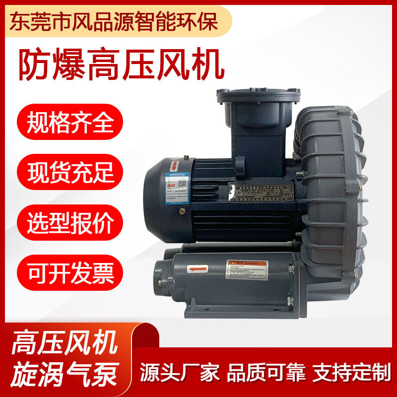 工厂供应2.2KW隔爆型高压风机矿用煤安防爆高压漩涡风机真空气泵