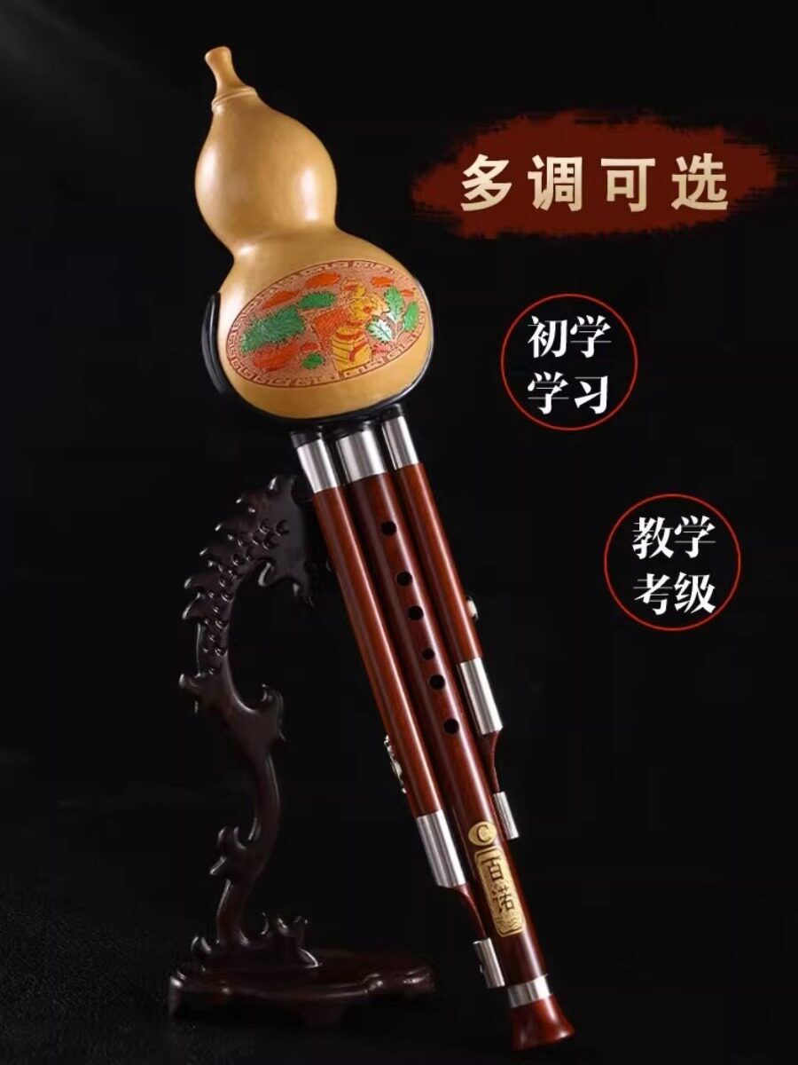 红黑檀木葫芦丝专业演奏级c调降b调小d调F调G调乐器成人学生自学