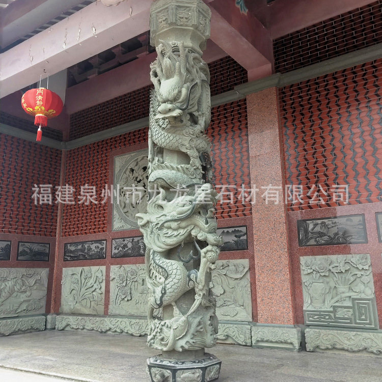 大型广场石雕龙柱华表柱