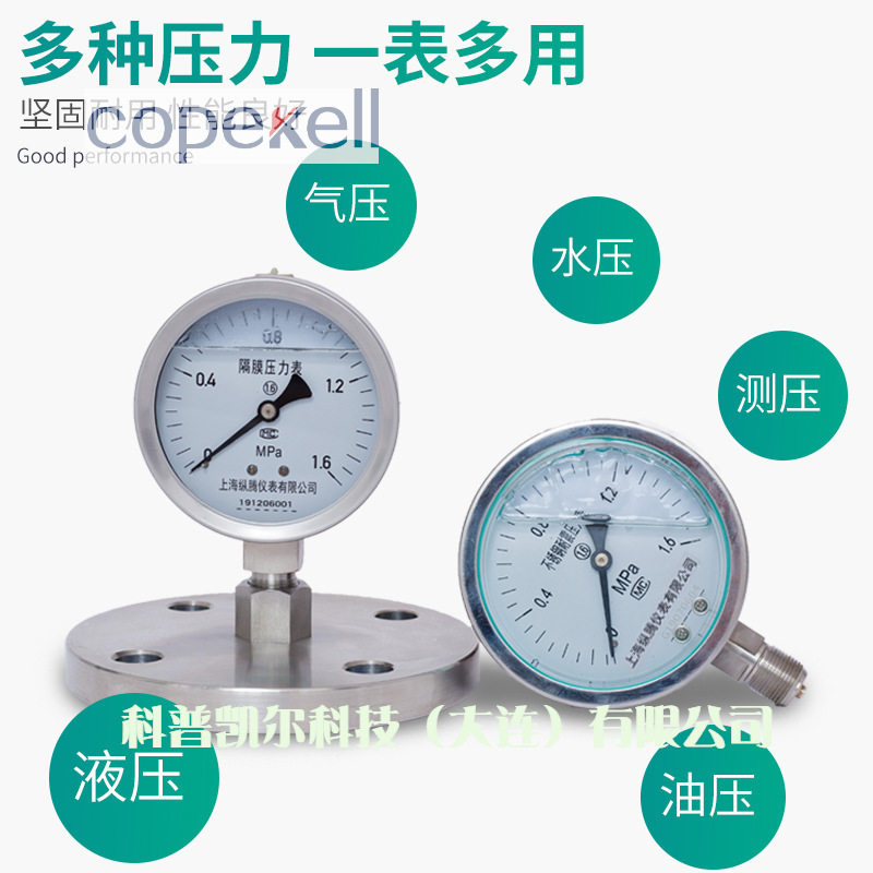 Y100BF不锈钢压力表Y-150BF0-1MPa直销耐高温防腐蒸汽压力表