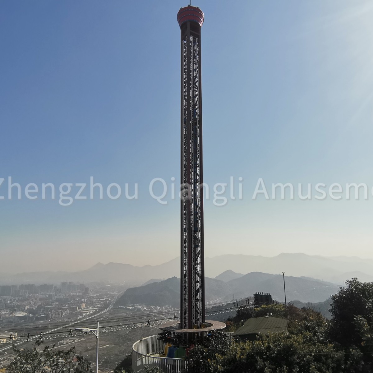 强力游乐大型主题乐园主题设备旋转飞行塔 游乐场跳楼机高刺激