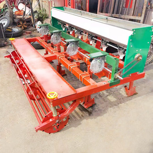 12行圆盘腿小麦播种机黄豆播种旱稻条播机安徽淮南拖拉机带6行播
