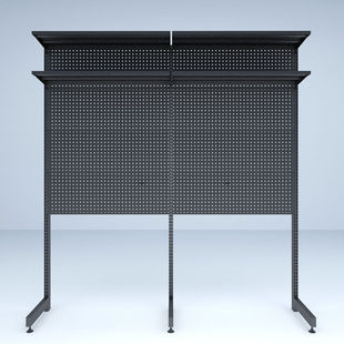 网红少女电竞房间装饰布置桌搭书房书架桌子洞洞板五金落地置新款