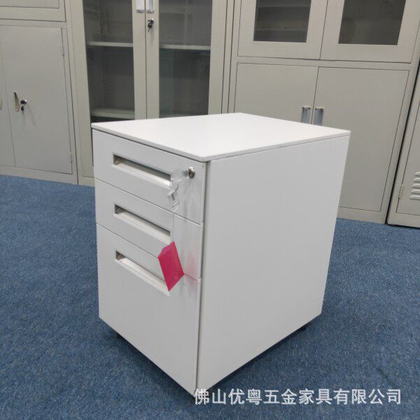 拆装中二抽文件柜全钢内两斗办公柜外两抽资料铁皮柜现货加厚钢柜
