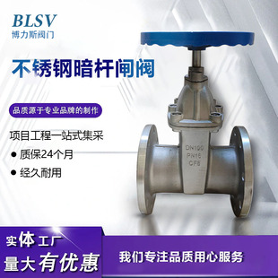 16P Z41X 不锈钢304 不锈钢暗杆弹性座封软密封法兰闸阀