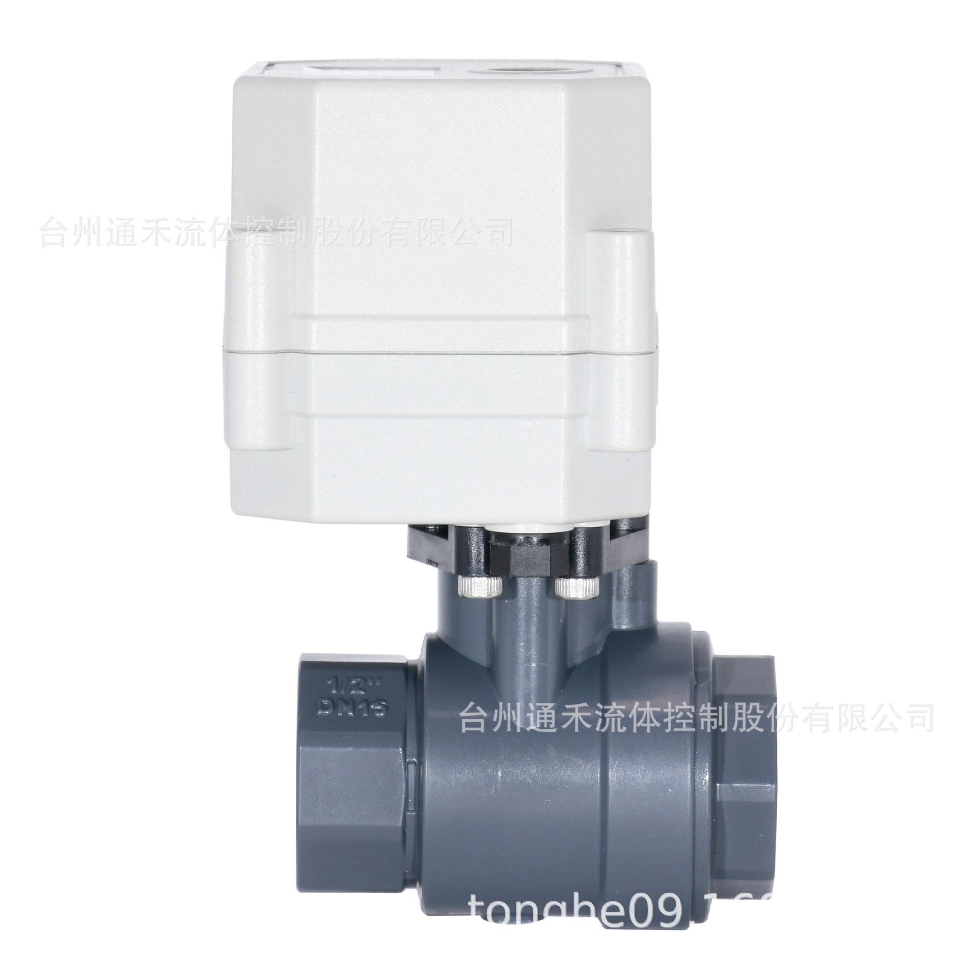 4分-1寸微型模拟量调节阀UPVC通禾耐腐蚀两片式球阀dn25 农田灌溉