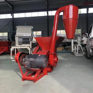 养殖稻壳打粉机沙克龙除尘粉糠机水滴锤片式秸秆粉碎机