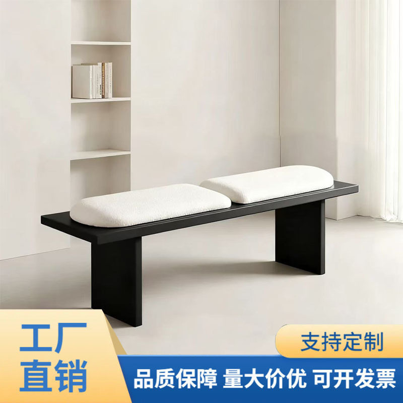 现代简约白蜡木长条换鞋凳
