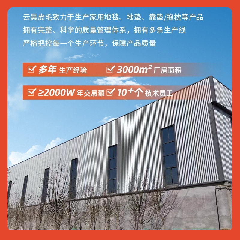 ?现代简约可机洗仿驯鹿毛皮地毯卧室毛毯地垫床边仿动物毯梳妆镜