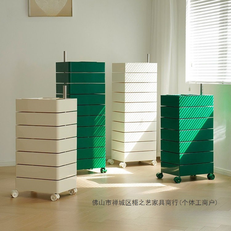 旋转收纳柜可移动床头柜ins?
