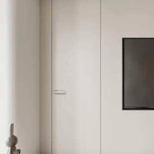 隐形门暗门室内门墙同色无边铝木门房间卧室窄框通顶极简无框门