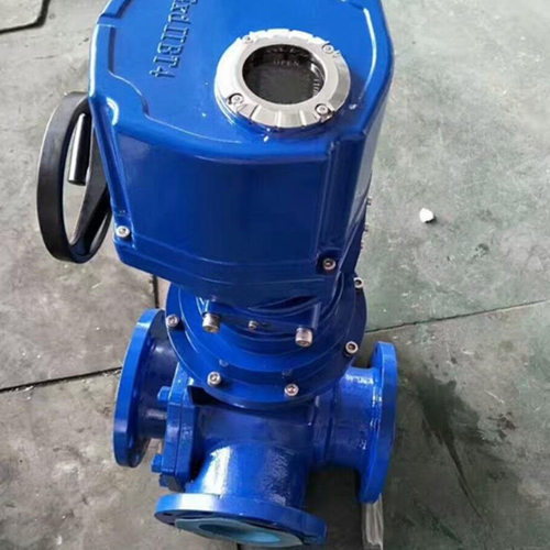 Q944F Q914F Q945F Q915F电动三通球阀 法兰三通球阀