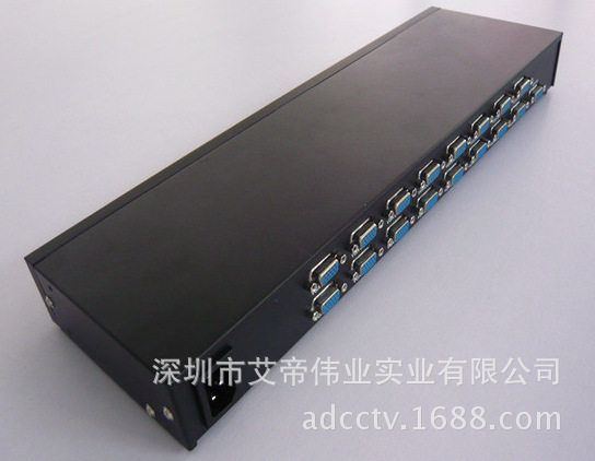 VGA切换器1进16出 厂家直销vga 1分16分配器VGA一进十六出分屏器