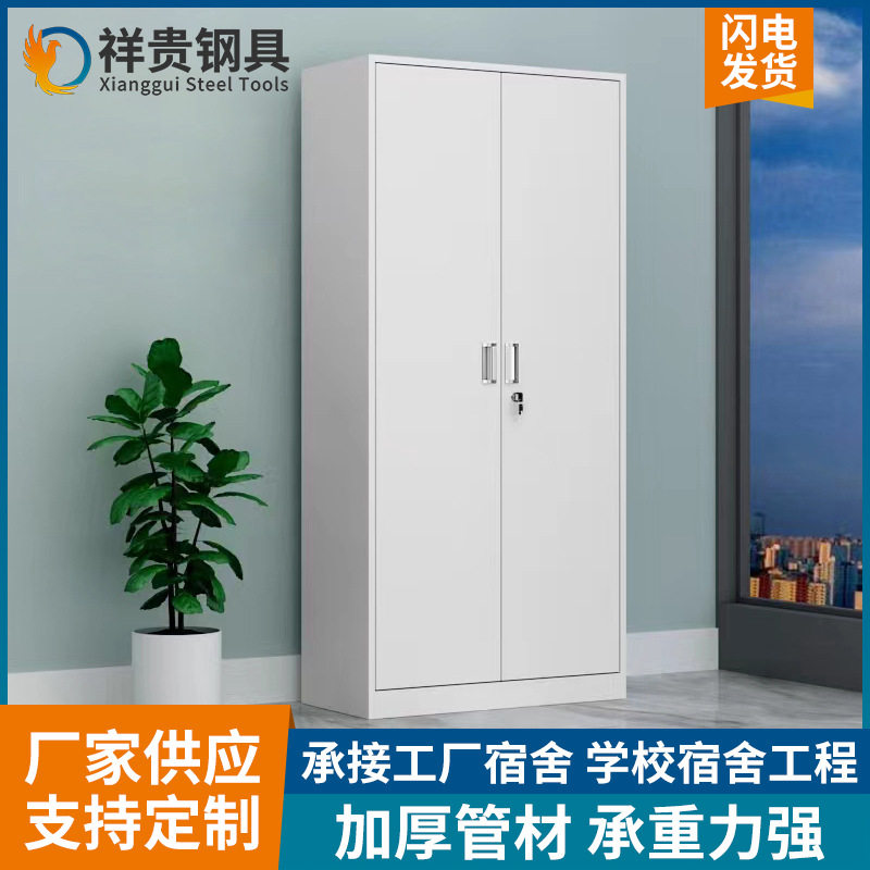 加厚钢制二门宿舍办公衣柜
