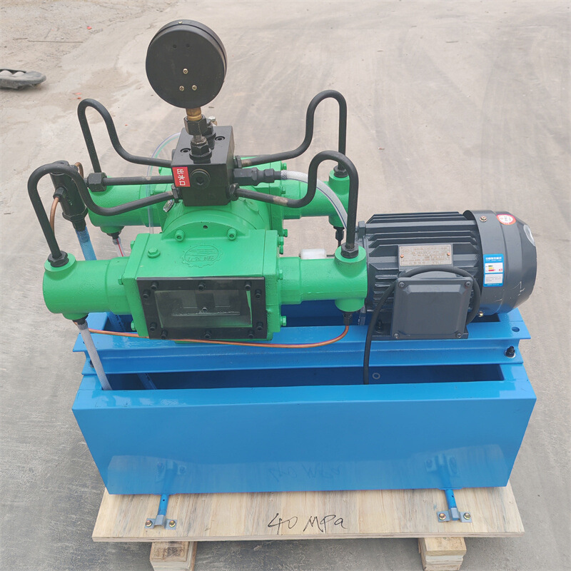 高压水管测试泵管道4缸压力机1.5KW 4DSB-10Mpa电动试压泵