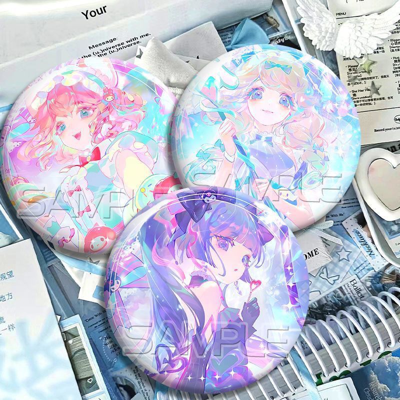 王者荣耀周边安琪拉瑶妲己彩虹吧唧徽章高颜值胸针装饰摆件收藏品