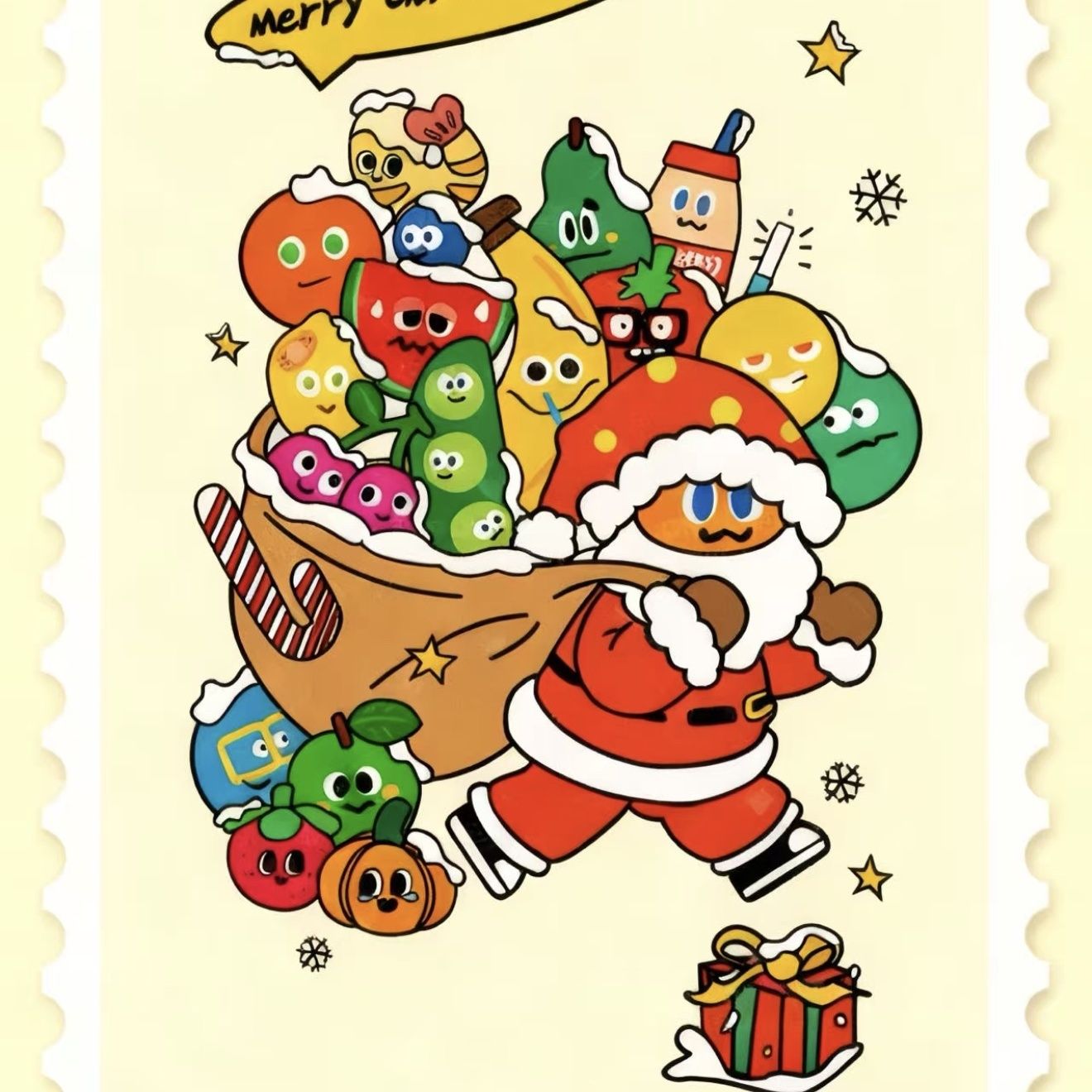 五月天周边wmls圣诞邮票磁吸冰箱亚克力应援物料冰箱装饰礼物