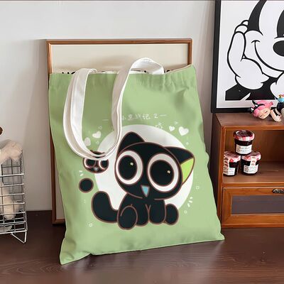 罗小黑战记周边帆布包可爱卡通动漫二次元单肩包学生上课通勤手提