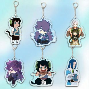 罗小黑战记动漫周边钥匙扣风息无限亚克力透明闺蜜双面书包挂件