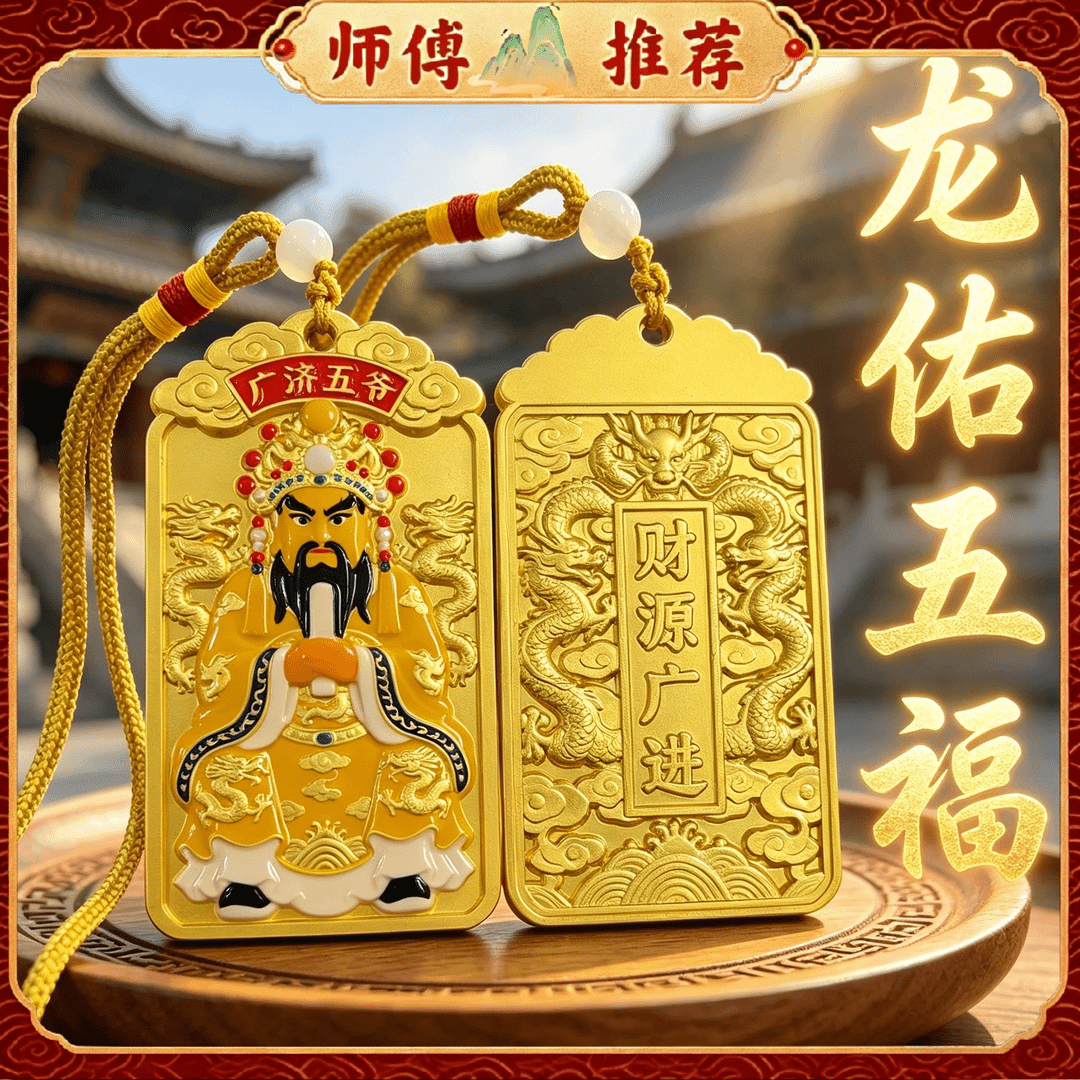 【师傅推荐】龙佑五福清凉山吉祥吊坠挂件z