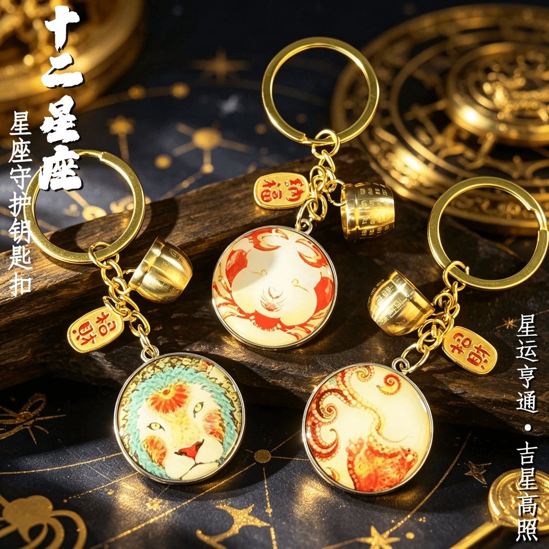 十二星座守护星随身汽车钥匙扣