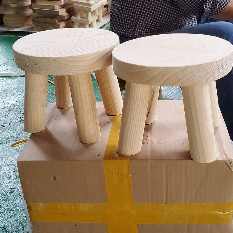 小圆凳实木小凳子宠物垫高凳超窄矮小凳子10CM高凳子小凳木头底座