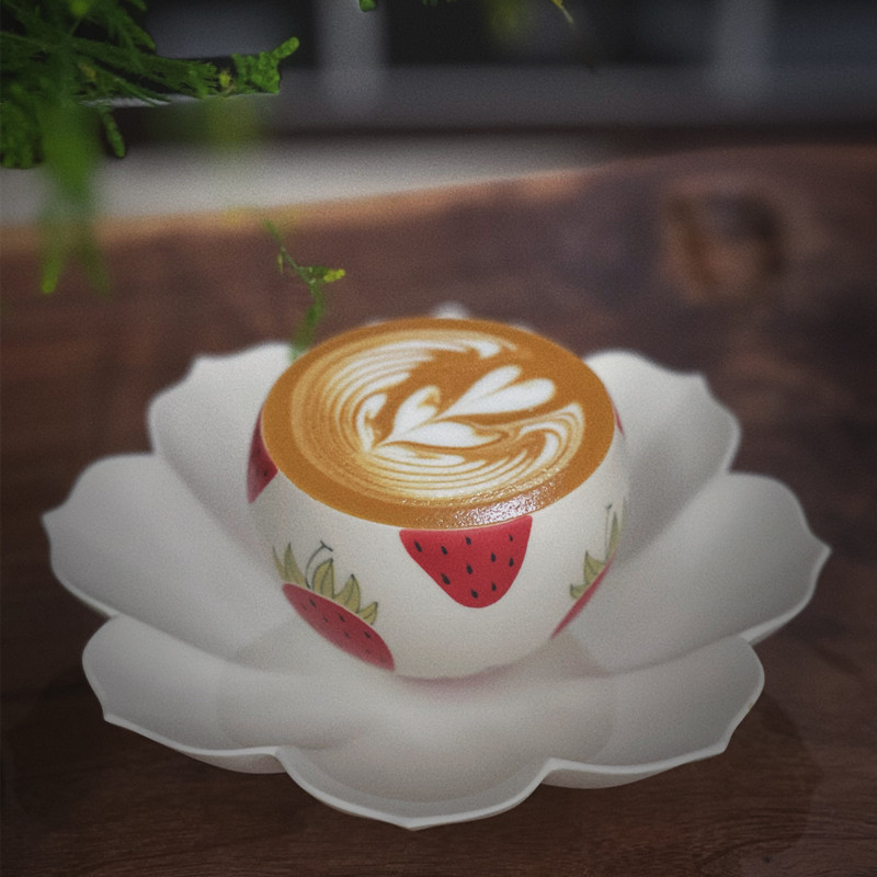 手绘蛋蛋杯叶子手作本来不该有咖啡杯女士个人手作拉花杯咖啡杯