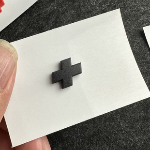 汽车立体加号尾标 +个性双色3D定做DIY性能升级版车标改装装饰贴