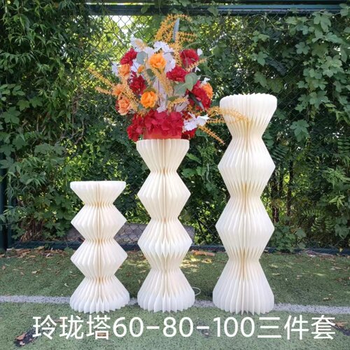 婚庆道具折叠罗马柱婚庆背景宝塔路引甜品台橱窗摆件花艺柱子