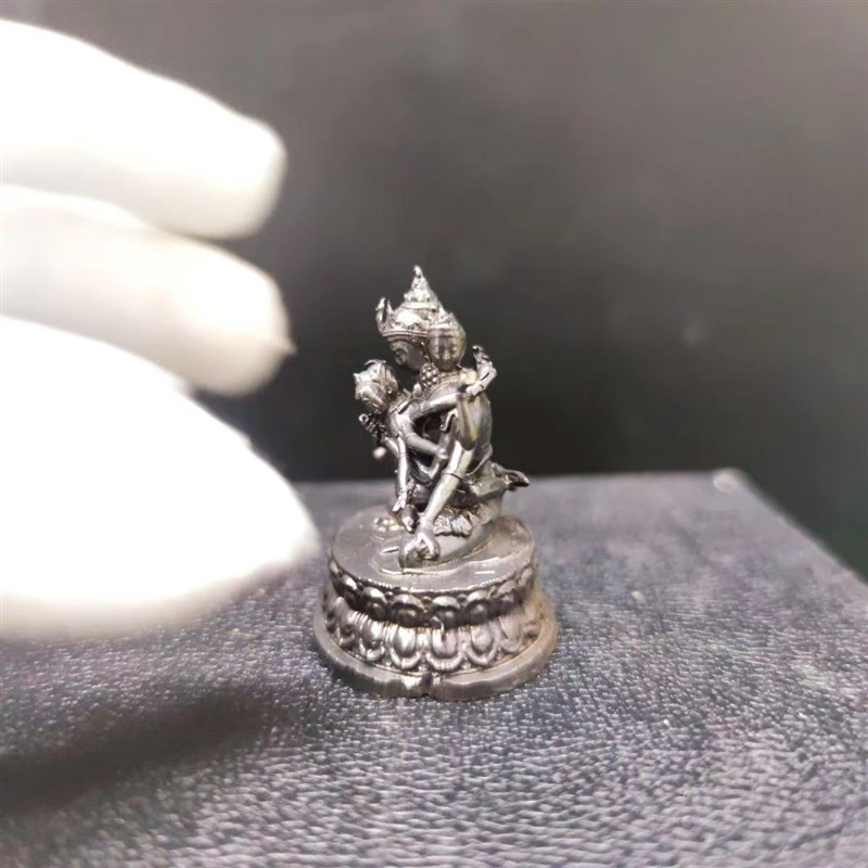 藏传铜像密宗尼泊尔 纯铜欢喜佛 明妃双身度母菩萨佛像摆件可装藏