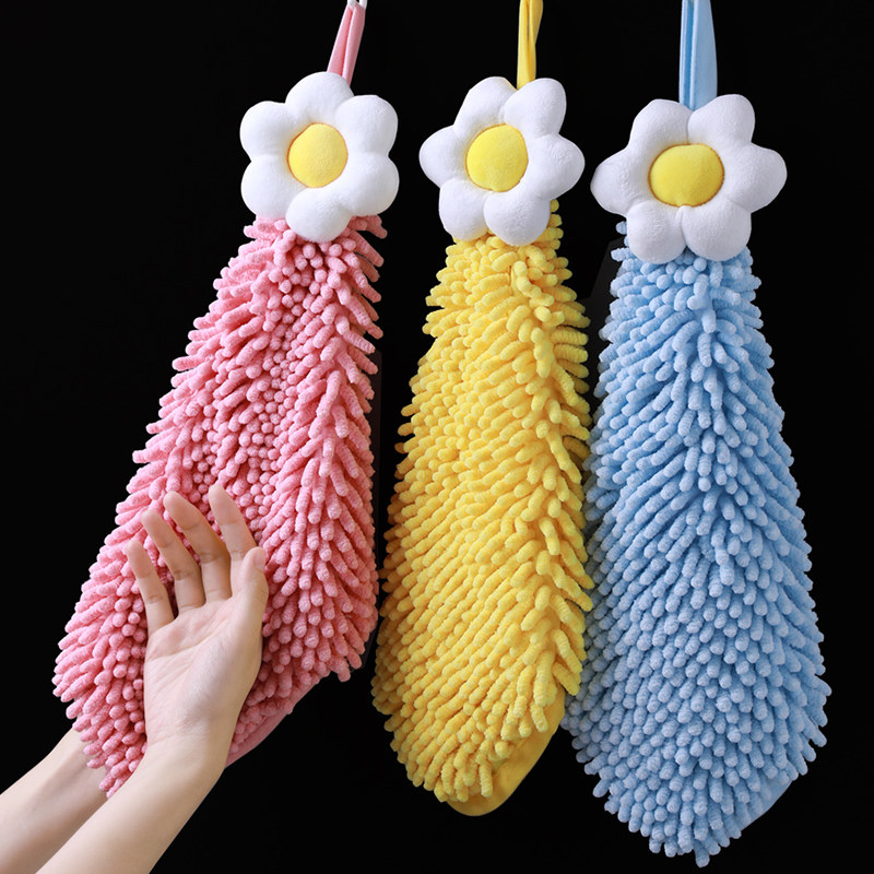 可爱擦手巾厨房不掉毛挂式雪尼尔毛巾吸水球加厚抹布儿童搽抹手布,家庭/个人清洁工具,厨房擦手巾,淘宝优惠券,粉丝福利购,淘宝优惠卷