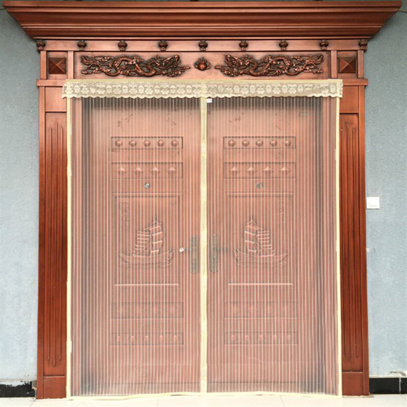 魔术贴防蚊门帘订做纱门纱窗防蝇静音家用高档磁性隔断自吸防蚊虫
