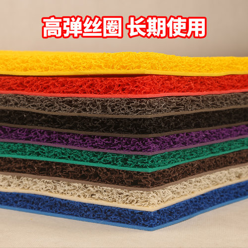 金宁丝圈地毯门垫进门脚垫可定制可裁剪商场门外防水家用酒店防滑