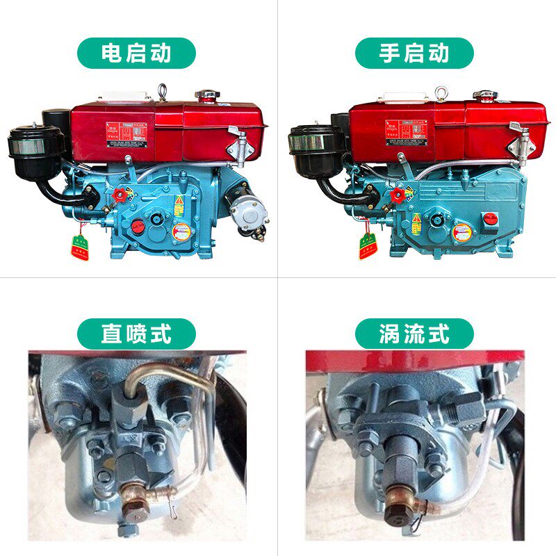 常州水冷柴油机 单缸 小型R175 R180 6匹 8马力船用拖拉机发动机