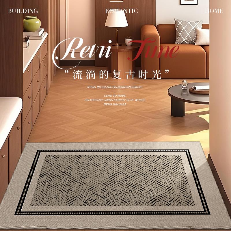 中古风高级感入户门地垫别墅门厅家用玄关防滑耐脏脚垫进门口地毯