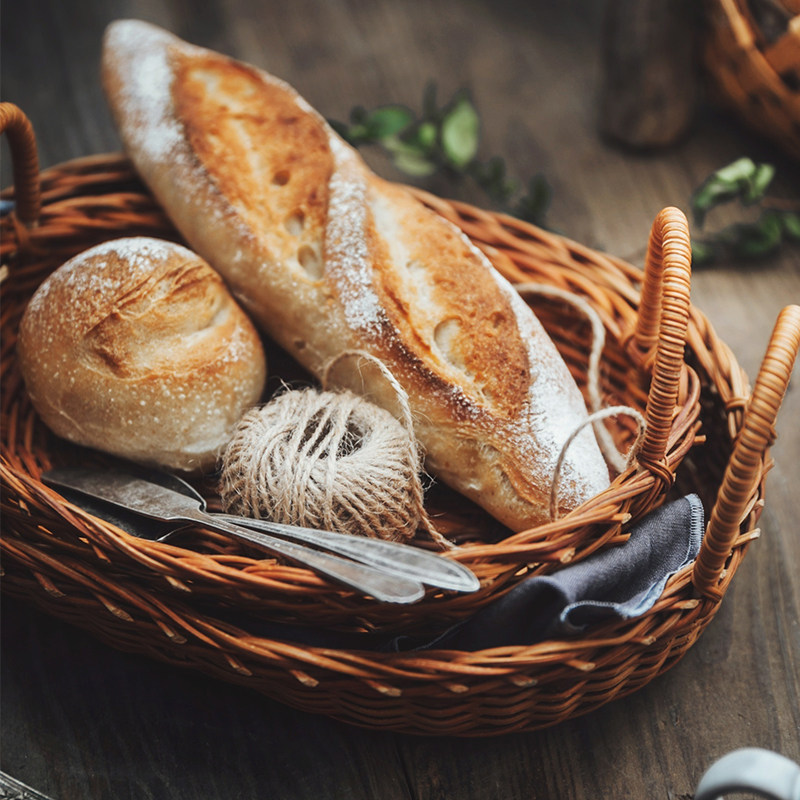 绘市集 手工藤编草编水果篮野餐篮收纳篮托盘手提轻面包篮针线篮,餐饮具,果盆/果盘/果篮,淘宝优惠券,粉丝福利购,淘宝优惠卷