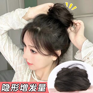 假发抓夹女秋冬2023新款高丸子头发夹假发发包半扎发后脑勺发圈