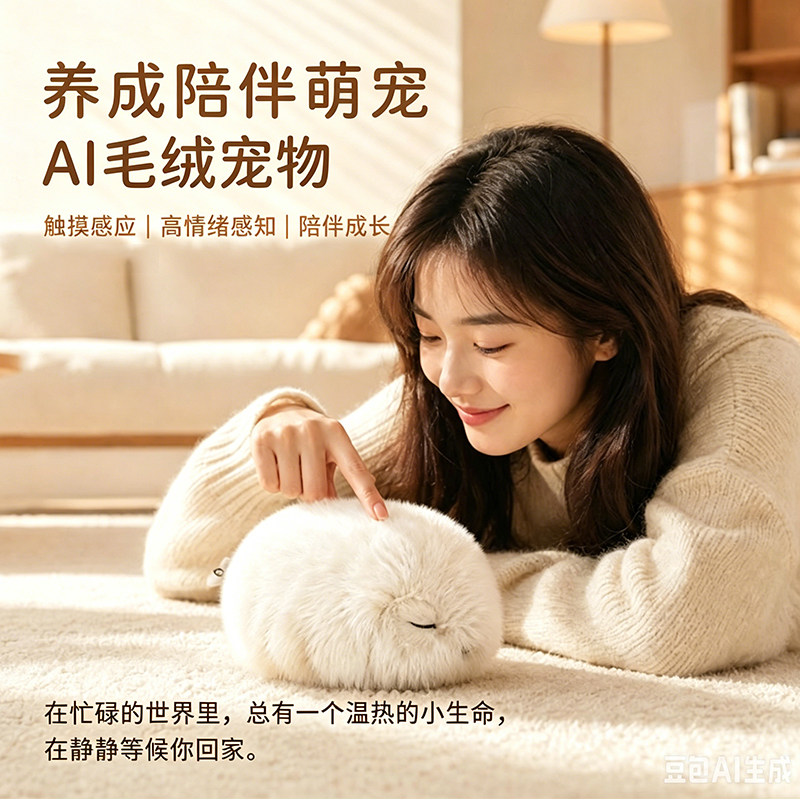 ai毛绒宠物养成互动情感陪伴玩偶
