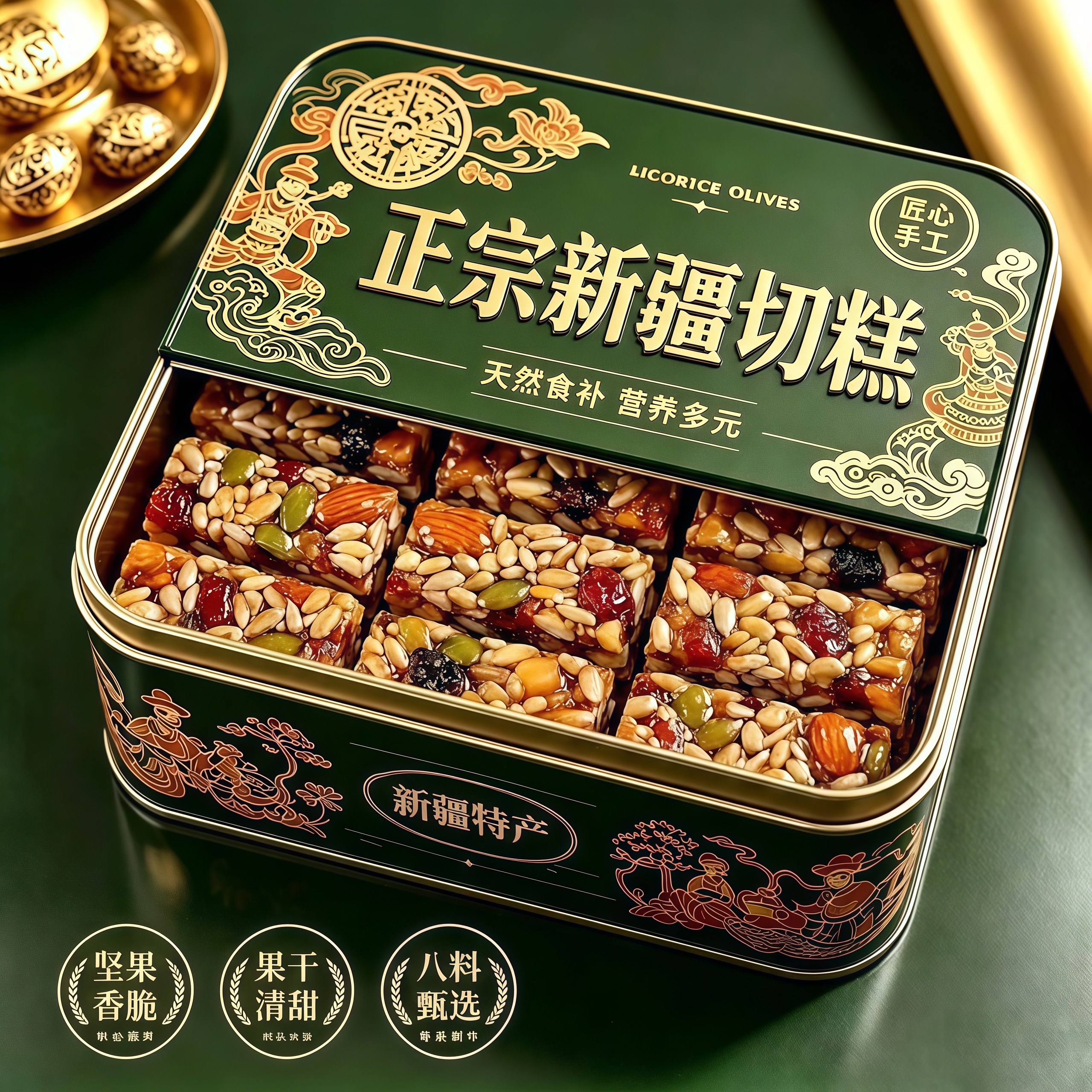 八宝手工切糕新疆正宗零食特产坚果糕点小吃休闲早餐健康传统解馋