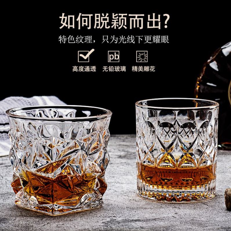 整件钢化玻璃杯啤酒杯商用酒吧ktv餐厅水杯一口杯二两白酒杯杯子